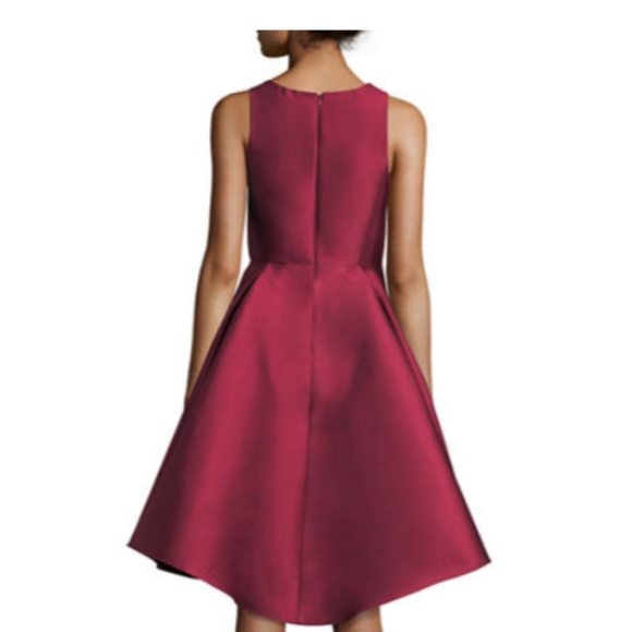 HP NWT Halston Heritage Burgundy Sleeveless Dress - Picture 2 of 2